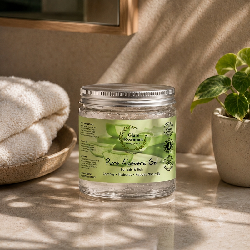 Pure Aloe Vera Gel for Skin & Hair | Soothes, Hydrates & Repairs Naturally