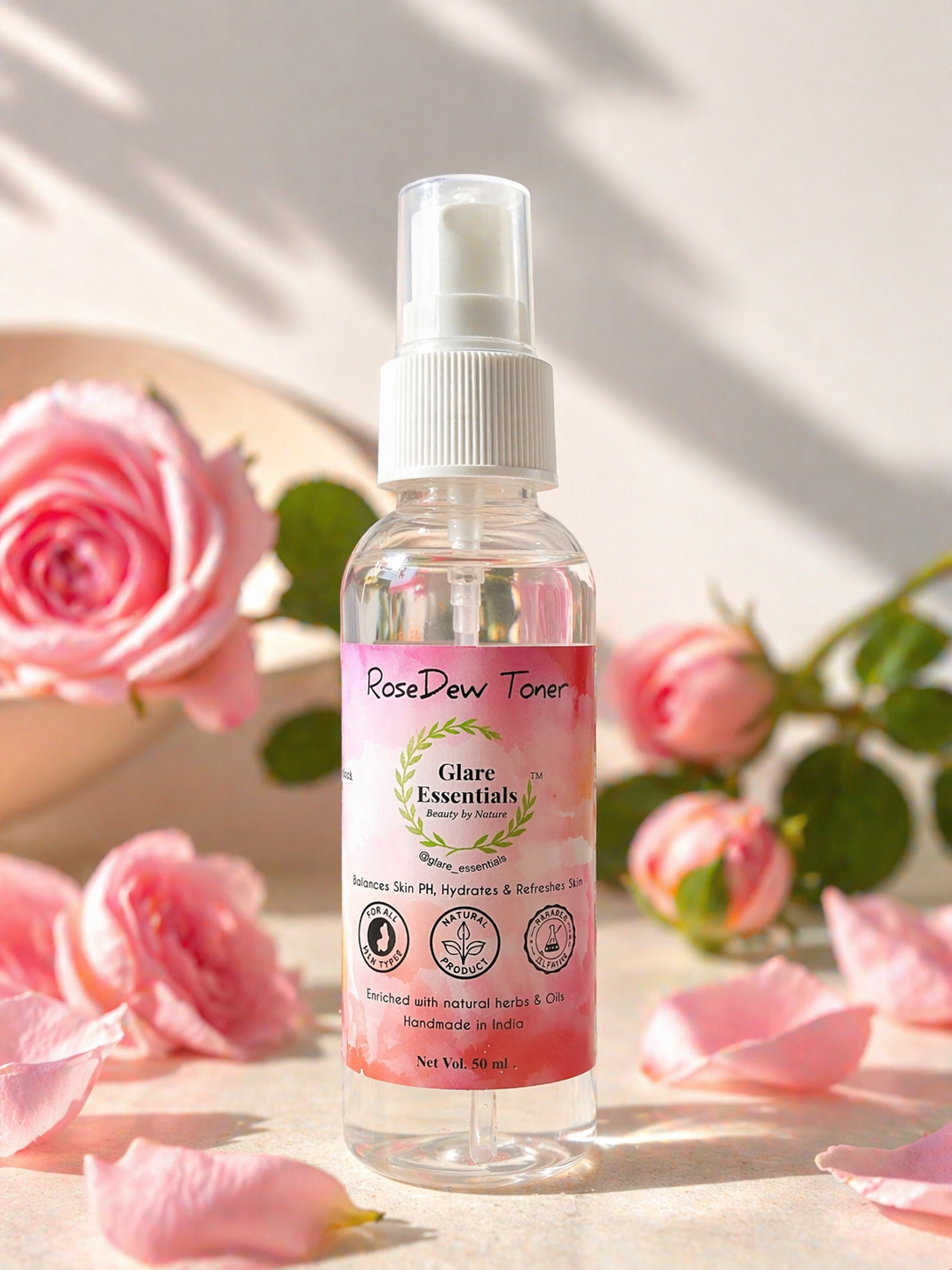 RoseDew Toner | Balances, Hydrates & Refreshes Skin | 50 ml