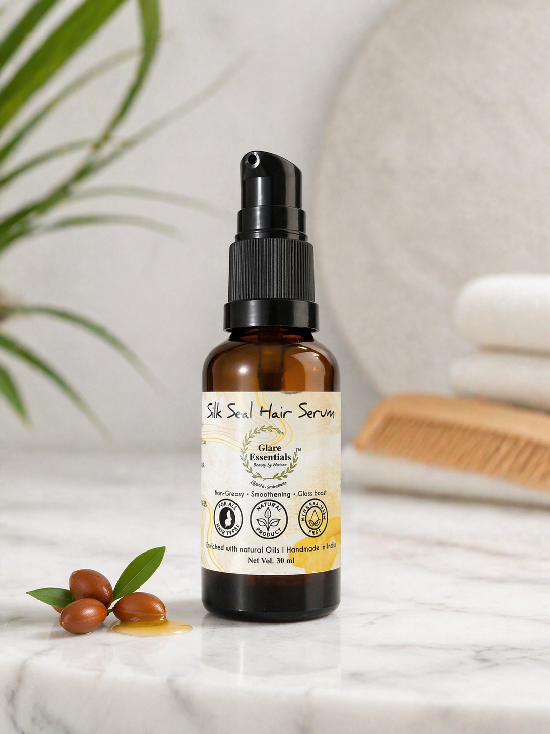 SilkSeal Hair Serum | Non-Greasy Leave-In Serum for Smooth, Frizz-Free Hair| 30ml