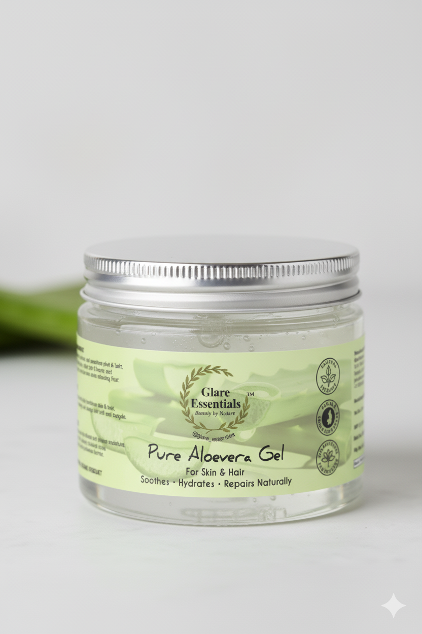 Pure Aloe Vera Gel for Skin & Hair | Soothes, Hydrates & Repairs Naturally