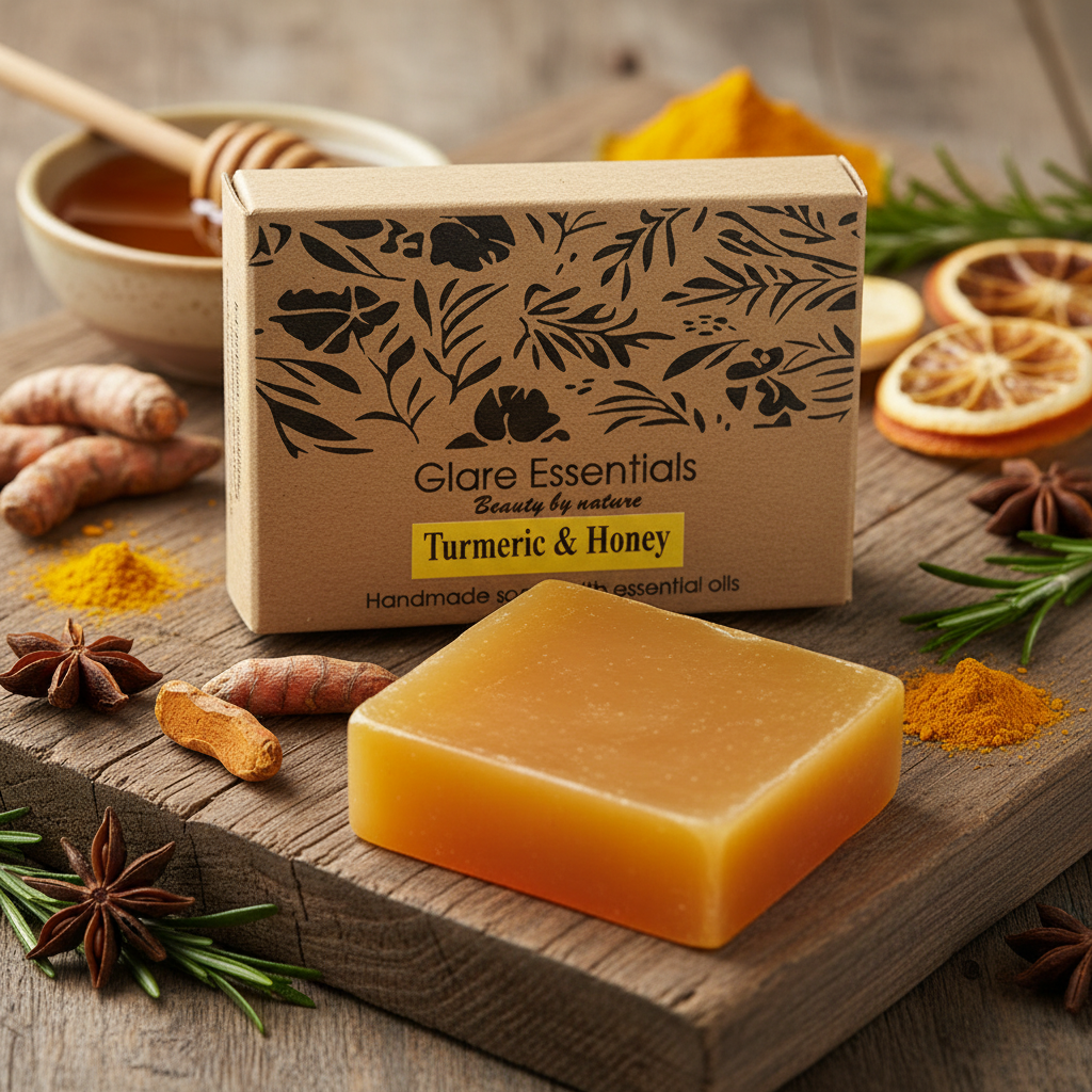 GoldenGlow-Turmeric and Honey Handmade soap